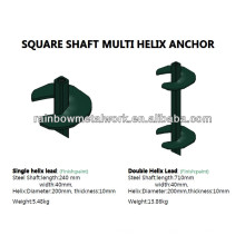 Hot Galvanized Square Shaft Helical Piers or Anchor